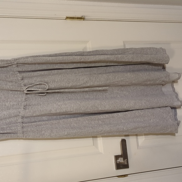 The limited sweatshirt jersey dress XL Heather Gray Midi - Picture 3 of 7